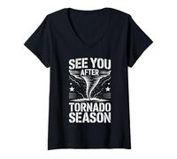 Women's Storm Chaser Costume Hurricane Tornado V-Neck T-Shirt