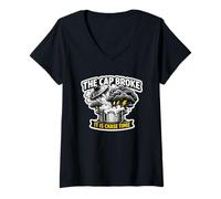 Women's Storm Chasing The Cap Broke Thermodynamics Chase Time V-Neck T-Shirt