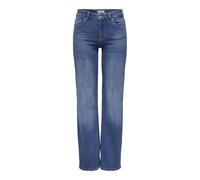 ONLY Women's Onlblush Mid Straight DNM Rea12187 Noos Jeans, Medium Blue (Medium Blue Denim), L / 34L