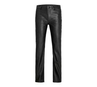 Women's straight leather Trousers JJXX kenya Noir L