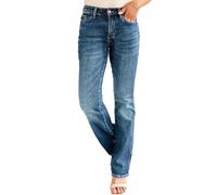 Womens Straight Leg Jeans Mid Waist Stretch Distressed Washed Heavy Duty Durable Work Denim Pants Casual Slim Fit Magic Shaping Juniors Jeans Workwear Bottoms with Pockets