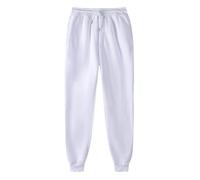 Women's Straight Leg Joggers Womens Sweatpants Jogging Pants Ladies Jogging Bottoms Athletic Active Running Gym Workout Tracksuit Bottoms Drawstring Elastic Waist Lounge Trousers Uk Size(White,S)