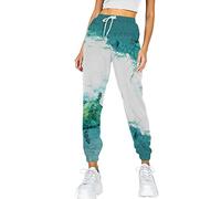 Womens Straight Leg Sweatpants Ladies Jogging Suits Birthday Gifts for Her Activewear Women Pocket Trouser Sweatpants Printed Comfy High Waisted Workout Athletic Casual Joggers Pants Sale Clearance