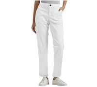 Womens Straight Leg Trousers High Waisted Casual Cargo Pants Ladies Solid Plain Chino Trousers Turned Hem Slim Fitting Elegant Smart Office Work Pants