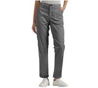 Womens Straight Leg Trousers High Waisted Casual Cargo Pants Ladies Solid Plain Chino Trousers Turned Hem Slim Fitting Elegant Smart Office Work Pants