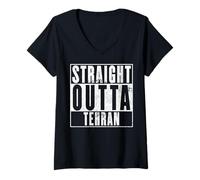 Women's Straight Outta Tehran V-Neck T-Shirt