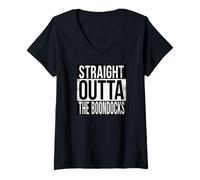 Women's Straight Outta THE Boondocks V-Neck T-Shirt
