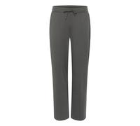 Kaffe Women's KAjenny Tie Waist Straight Trousers in Dark Grey | Size: Small