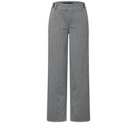 Women's straight trousers with fine stripes Cecil LTD QR Gris 32