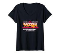 Womens Stranger Things WSQK Tv Advert V-Neck T-Shirt