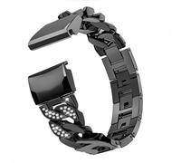 Women's Strap for Garmin Fenix 8 47mm Quatix 7 6 Pro 5 Plus Watch Band for Garmin MARQ epix Instinct 2 3 45mm S70 S62 Metal Wristband Glitter Bracelet (X1_black,QuickFit 22mm)
