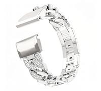 Women's Strap for Garmin Fenix 8 47mm Quatix 7 6 Pro 5 Plus Watch Band for Garmin MARQ epix Instinct 2 3 45mm S70 S62 Metal Wristband Glitter Bracelet (X1_silver,QuickFit 22mm)