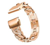 Women's Strap for Garmin Fenix 8 47mm Quatix 7 6 Pro 5 Plus Watch Band for Garmin MARQ epix Instinct 2 3 45mm S70 S62 Metal Wristband Glitter Bracelet (X1_rose,QuickFit 22mm)