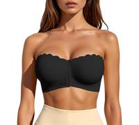 Women's Strapless Bra Push Up for Bigger Bust Multiway Underwire Smooth Bandeau Bra Women Ultimate Strapless Bra Women Sports Bra Compression Bra Cotton Bras for Women