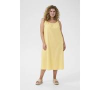 Women's strapless dress KAFFE Curve KCPaula Jaune 54