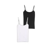 Women's strapless tank top Tom Tailor Denim (x2) Noir M