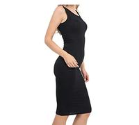 Womens Strappy Bodycon Plain Midi Dress Ladies Summer Fashion Stretchy Sleeveless Dress
