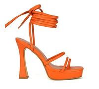 Womens Strappy Platform High Heel Sandals Ladies Lace Up Straps Party Evening Shoes Size 3-8