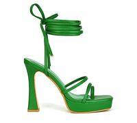 Womens Strappy Platform High Heel Sandals Ladies Lace Up Straps Party Evening Shoes Size 3-8