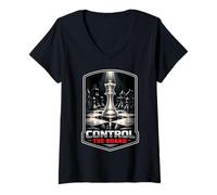 Women's Strategic Chess Power Play V-Neck T-Shirt