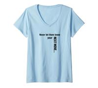 Women's Strategic Silence Never Let Them Know Your Next Move Funny V-Neck T-Shirt