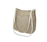 Women's Straw Woven Handbag Large Rattan Basket Beach Bag Summer Women Messenger Crossbody Bags Girls Small Beach Handbag(Color 3)