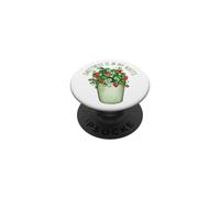 Womens Strawberry Plant Lover Sweetness Is In My Roots PopSockets Adhesive PopGrip