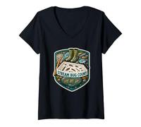 Women's Stream Bug Count Aquatic Insect Survey V-Neck T-Shirt