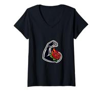 Women's Strength in Bloom V-Neck T-Shirt