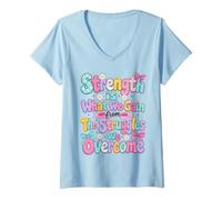 Women's Strength is What We Gain from The Struggles We Overcome V-Neck T-Shirt