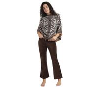 Women's stretch corduroy trousers Admas Marron XL