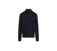 Women's Stretch Cotton Knit Turtle Neck Sweater Gant Bleu S