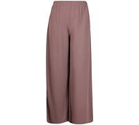 Womens Stretch Ladies Elasticated Baggy Wide Leg Palazzo Plain Loose Fitted Trousers Pants Plus Size Mocha 24 - 26