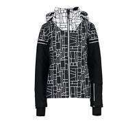 Women's Stretch Ski Jacket with Geometric Print CMP Noir S