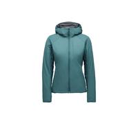 Women's stretchy hooded down jacket Black Diamond First Light 2.0 Turquoise XS