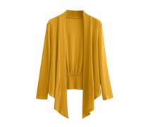 Women's Stretchy Open Front Collar Long Sleeve Cardigans UK Sale Clearance Oversized Coat Jacket Shrug Transparent Sunscreen Shirt Soft Chiffon Sheer Bolero Cropped Short Cardigan for Evening Dress