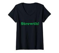 Women's Strewth | Australia Aussie for Australian Slang V-Neck T-Shirt