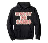 Womens Strictly No Carbs Keto Ketogenic Carnivore Diet Joke Pullover Hoodie