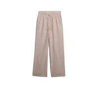 Superdry Cotton Stripe Elastic Pants Beige XS Woman