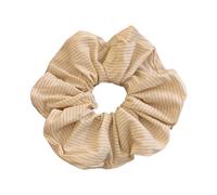 Women's Striped Lace Scrunchies Bowknot Decorated Large Elastic Hair Bobbles Ponytail Holder For Thick And Straight Hair