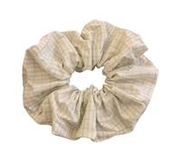 Women's Striped Lace Scrunchies Bowknot Decorated Large Elastic Hair Bobbles Ponytail Holder for Thick and Straight Hair
