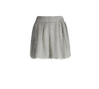 Women's striped mini skirt in lyocell Ikikiz Blanc TU