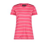 Women's striped round neck T-shirt CMP Rouge 2XS