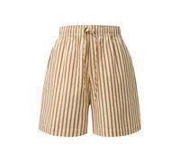 Women's Striped Seersucker Structured Bermuda Shorts COMMA Beige 34