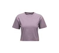 Women's striped short-sleeve T-shirt Black Diamond Violet S