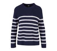 Urban Classics - Ladies Rib Striped Navy/White - Pullover - blue - M - 50% Cotton, 50% Polyacrylic M