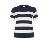 Women's striped T-shirt KAFFE Curve Lizzy Noir S