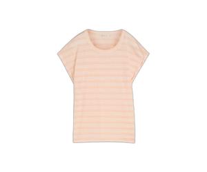 Women's striped T-shirt Tom Tailor Denim Orange XS