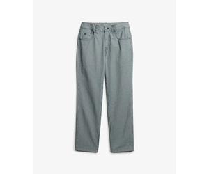 Women's striped Trousers Superdry Straight Bleu 28x30