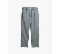 Women's striped Trousers Superdry Straight Bleu 34x30